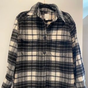H&M Plaid Shacket